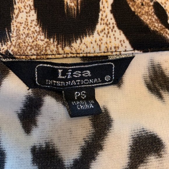 Lisa International Animal Print Jacket Size PS - Picture 11 of 11